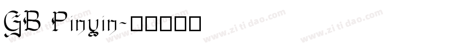 GB Pinyin字体转换